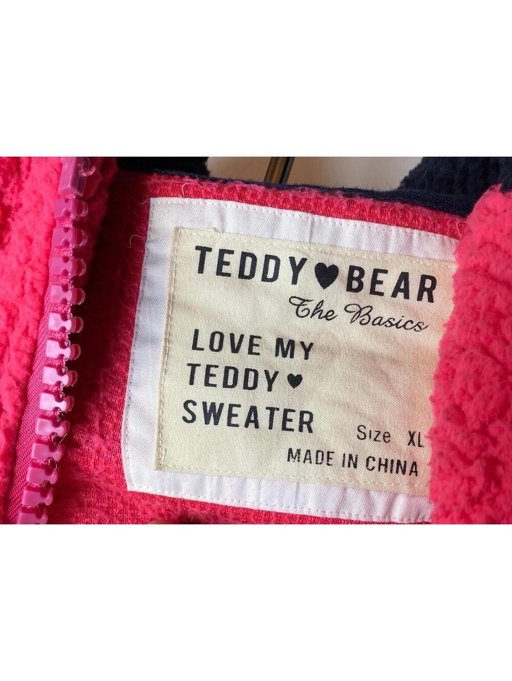 Teddy Bear Y2K Pink Big Zipper Women’s XL Pink - Picture 6 of 14